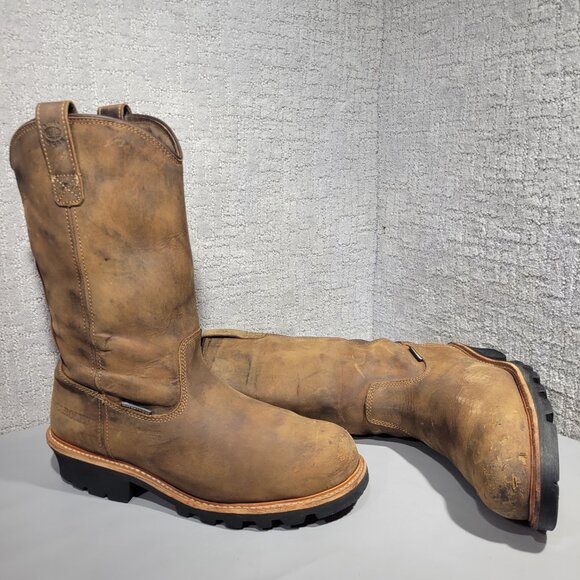 Carolina Well X 12” Men’s Size 13D Waterproof Comp Toe Ranch Wellington Logger - Picture 11 of 11